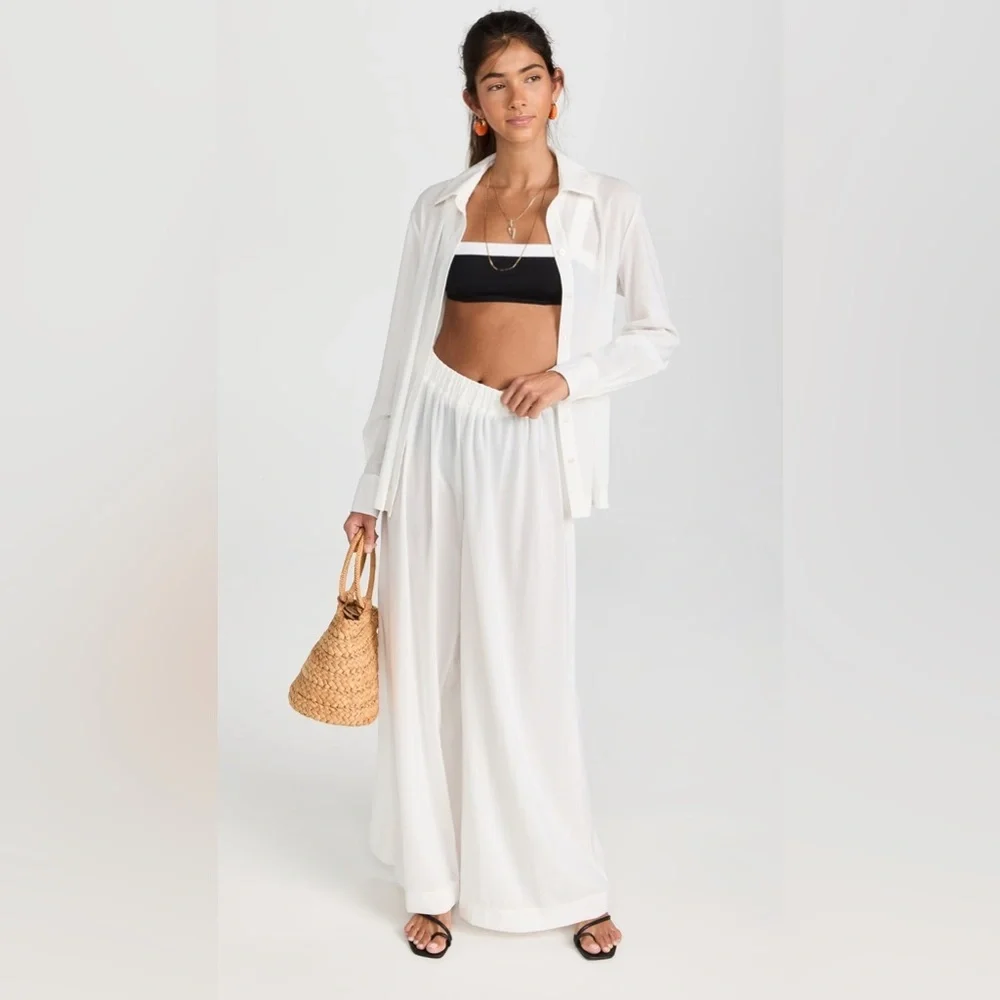 Staud Marza Pants in White - Size XL